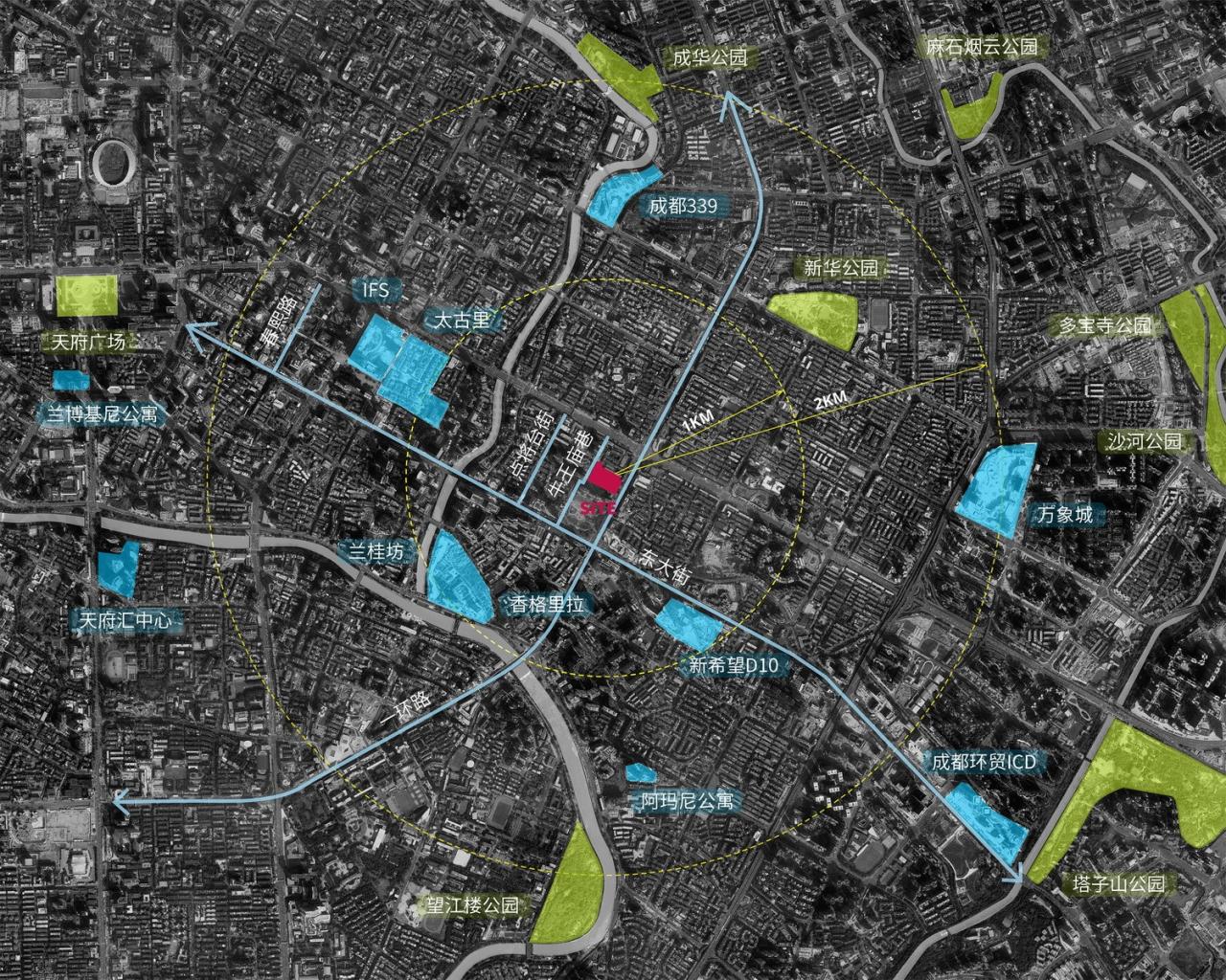 BIM建筑|成都“卓越 • 点将台79号”城市更新综合体 / 孟凡浩-line+建筑事务所