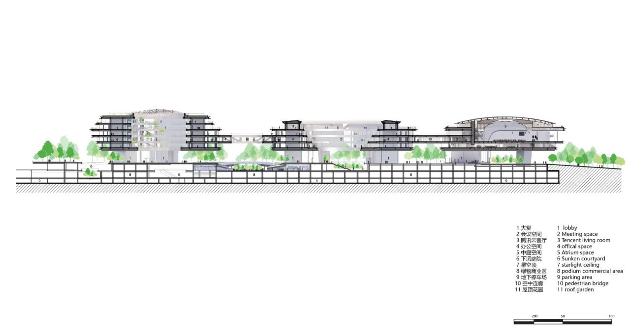 BIM建筑|“漂浮”的腾讯总部园区04地块 / 马岩松MAD