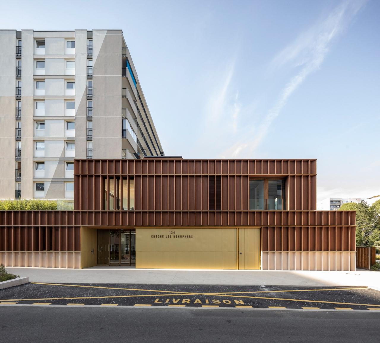 BIM建筑|日间托儿所和玩具图书馆 / a+samueldelmas architectes