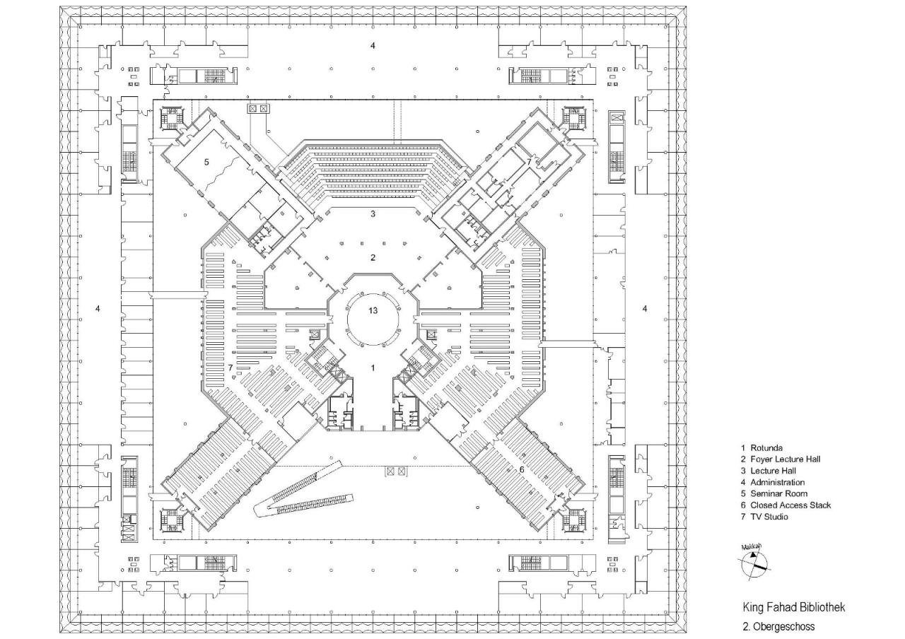 BIM建筑|沙特阿拉伯法赫德国王图书馆 / 盖博建筑设计事务所