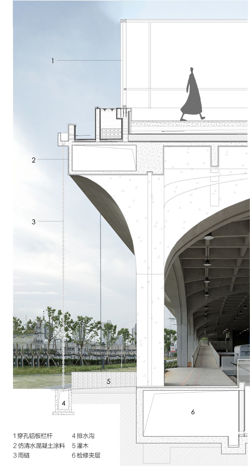 BIM建筑|绍兴文理学院风雨操场 / 浙江大学建筑设计研究院