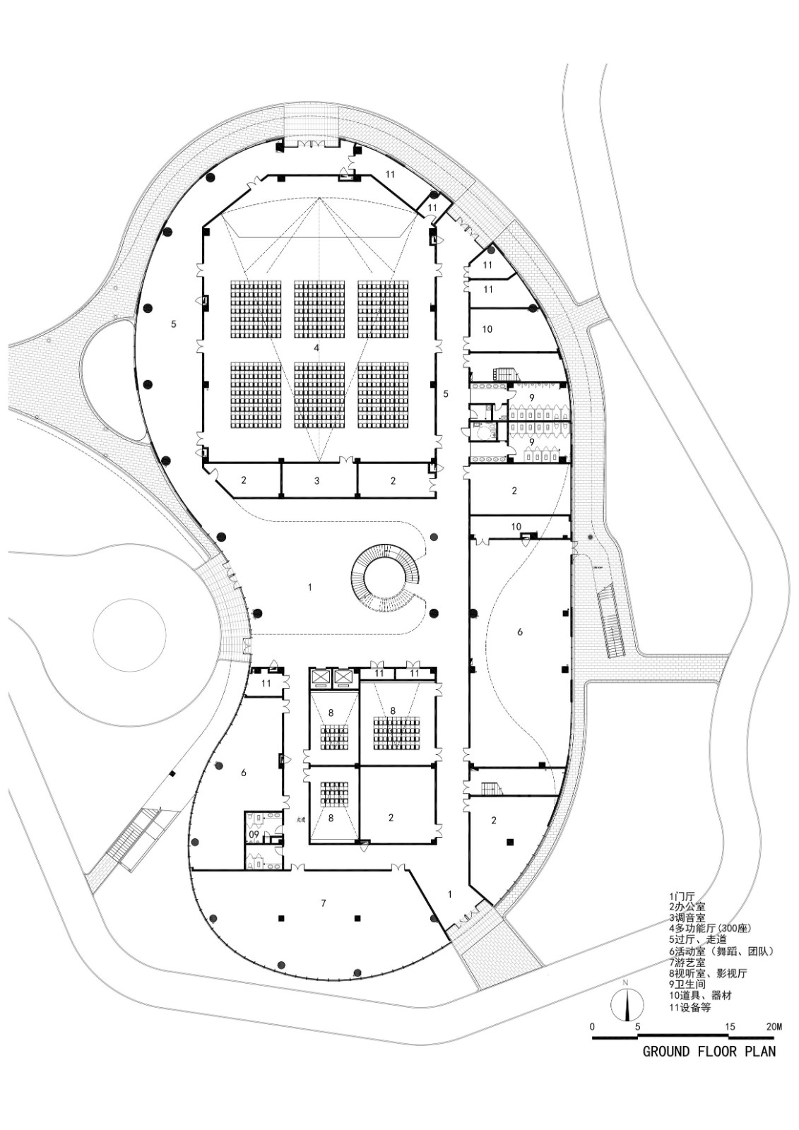 BIM建筑|上海三林懿德社区文体中心：“镶嵌”在社区当中的一站式“体育+”公园 / 三益中国