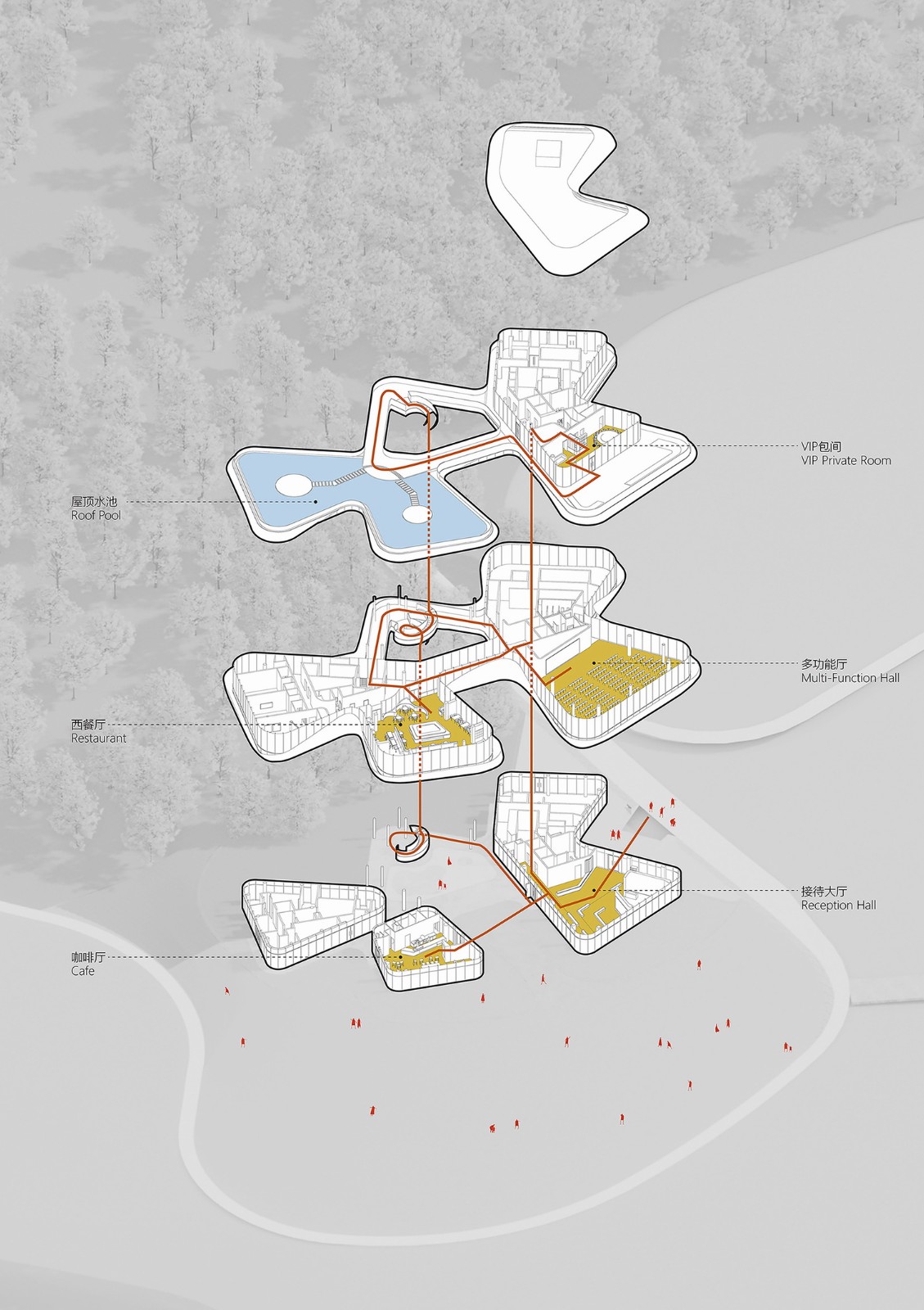BIM建筑|白鹤湖游客中心 / 建识设计