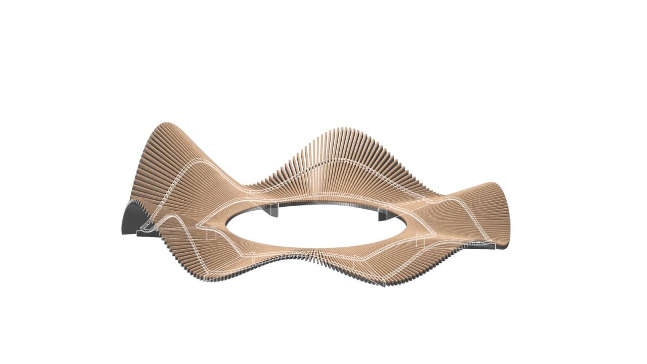 BIM建筑|一片落入绿洲的花瓣 / 成都直现建筑设计