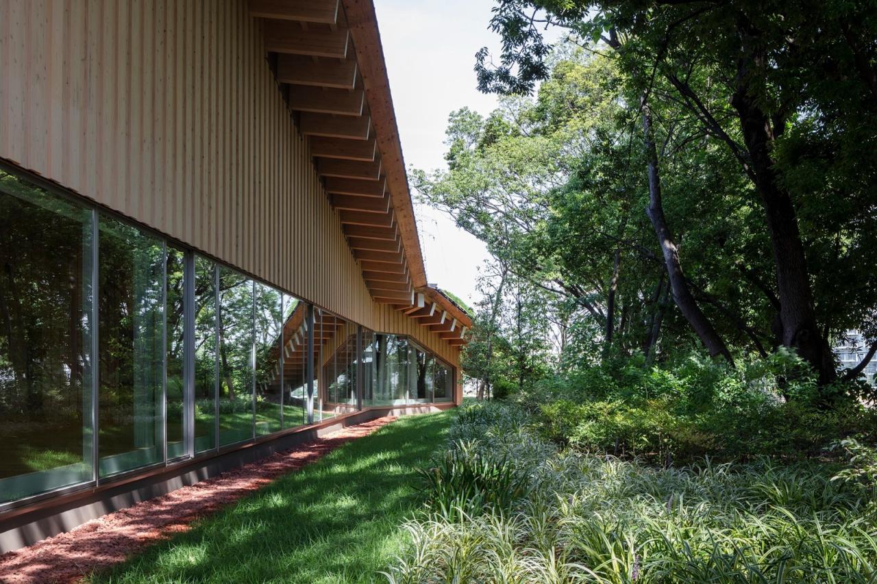 BIM建筑|KANEKA 健康中心 / 隈研吾建筑都市设计事务所+大成建设