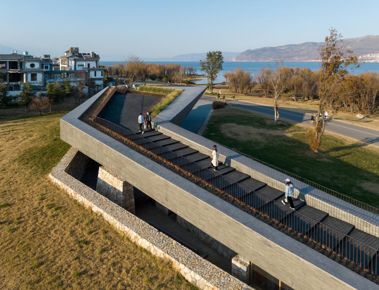 BIM建筑|微地形：大理洱海小邑庄生态驿站-孟凡浩 / line+建筑事务所