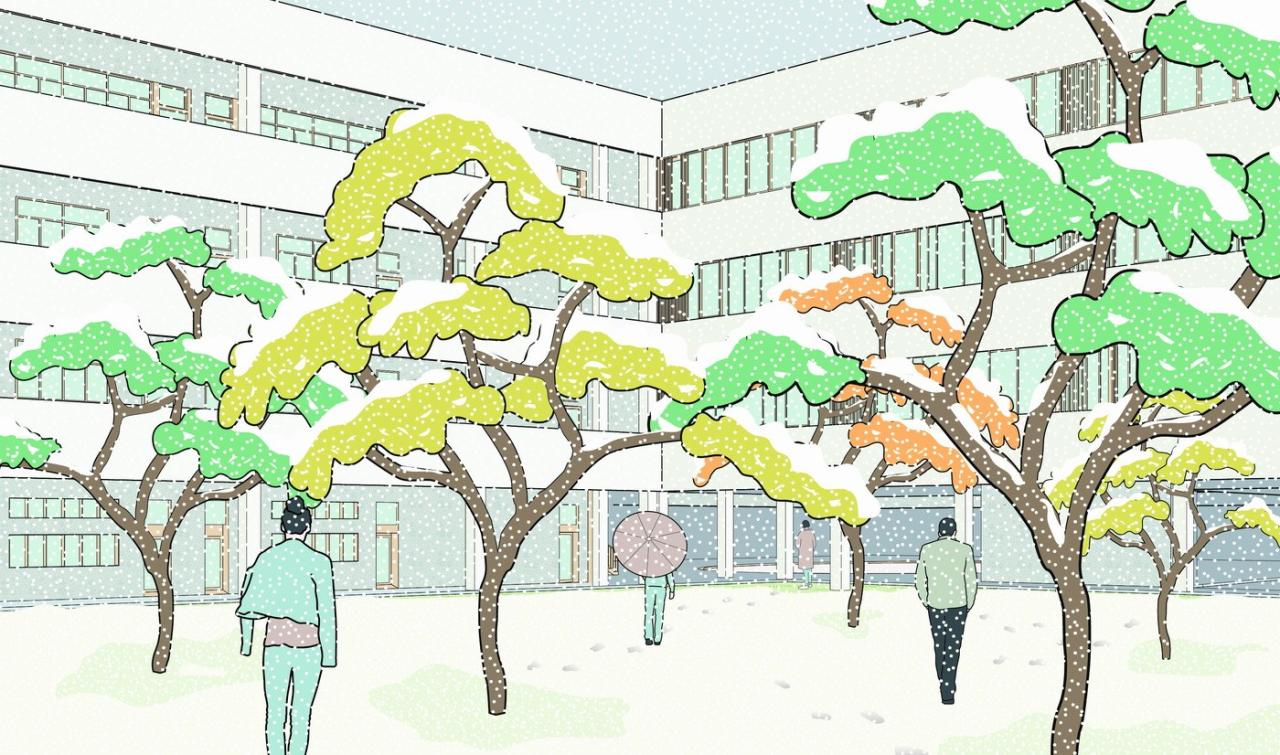 BIM建筑|宁波市古林职业高级中学：少年的无限剧本 / ARCHIS（如是）建筑设计事务所