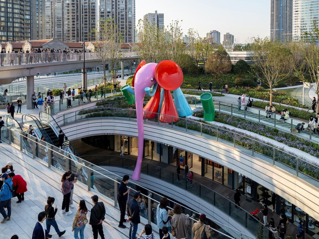 BIM建筑|上海苏河湾万象天地景观设计 / Lab D+H