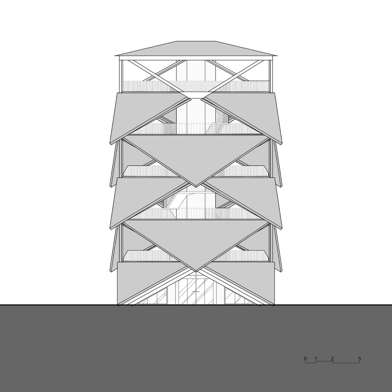 BIM建筑|稻田上的灯塔 / 中国电建华东院林再国工作室
