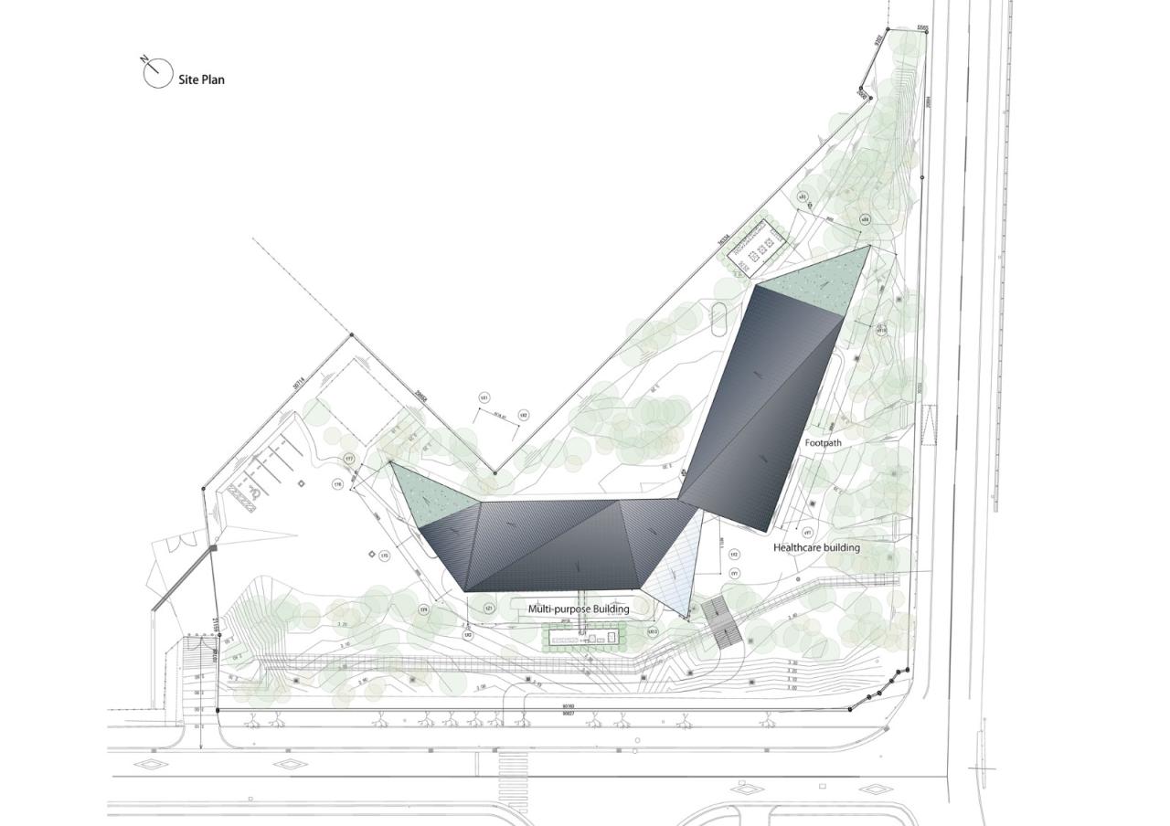BIM建筑|KANEKA 健康中心 / 隈研吾建筑都市设计事务所+大成建设