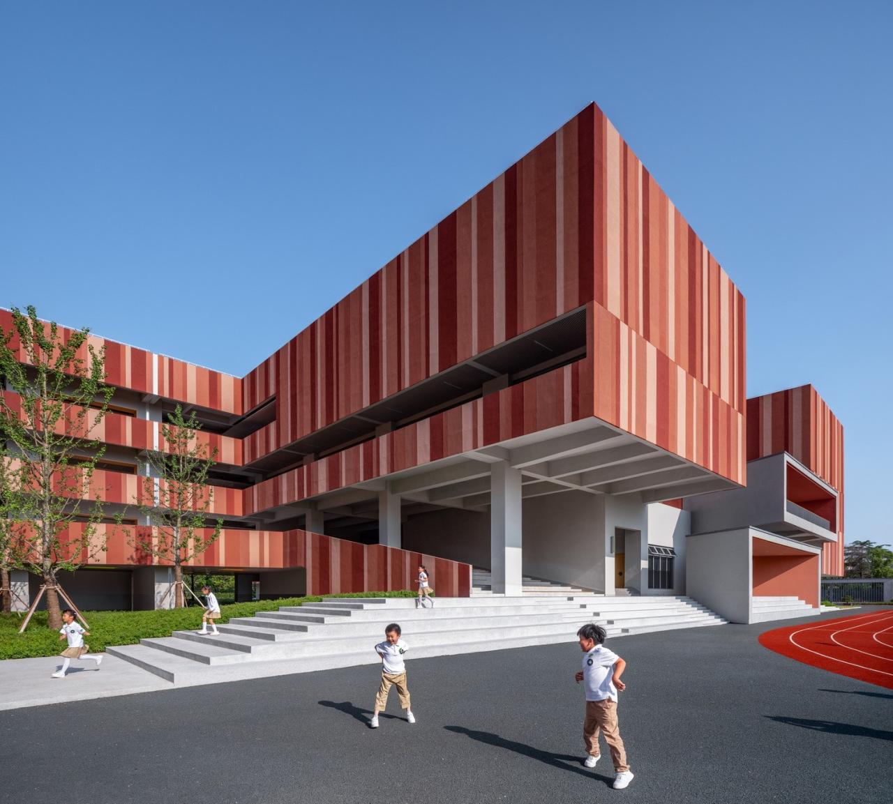 BIM建筑|奉贤区教育学院附属实验小学奉浦小学校区 / 无样建筑工作室