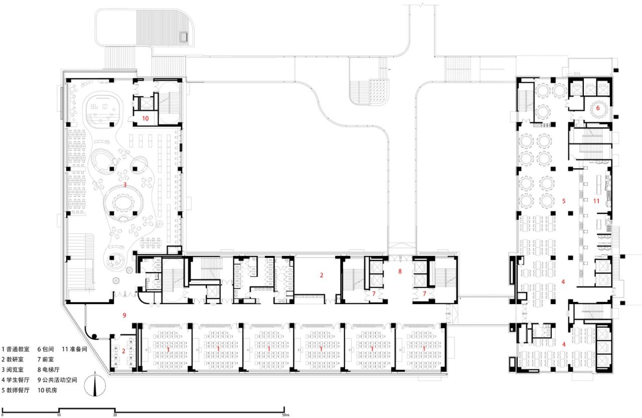 BIM建筑|西安高新第一中学（高中部）改扩建 / 中国建筑西北设计研究院 屈培青工作室