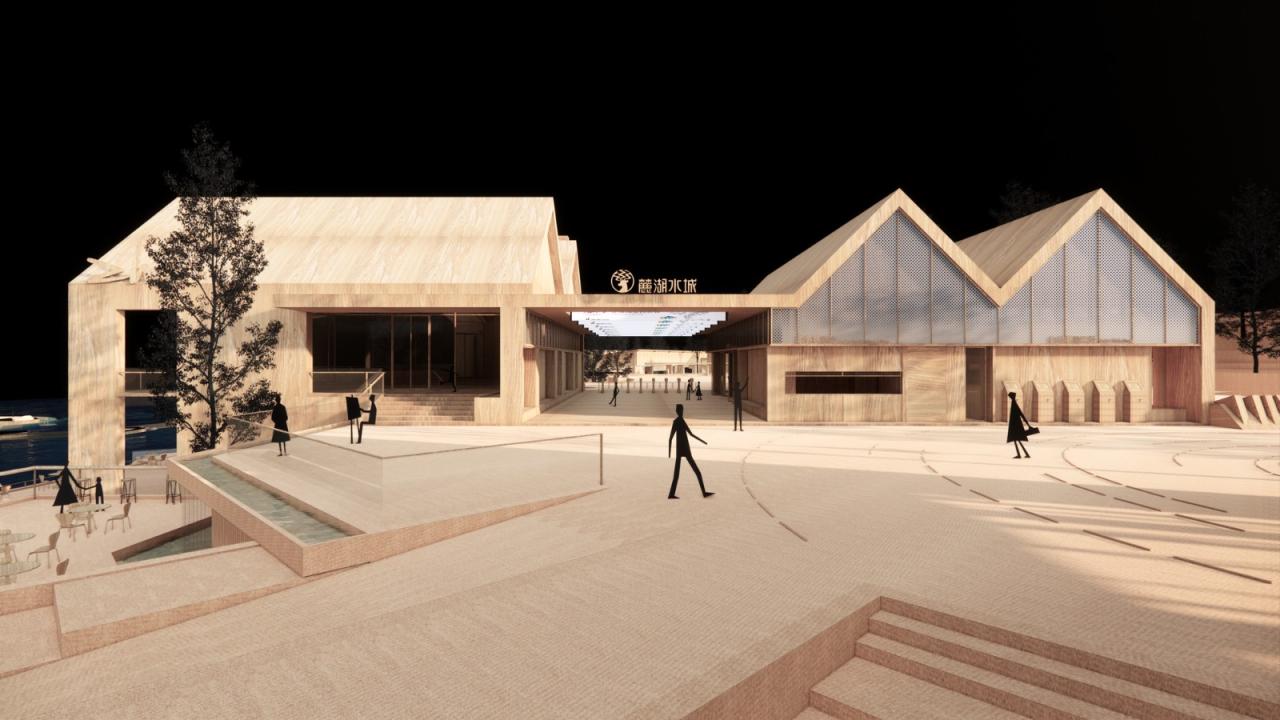 BIM建筑|成都天府麓湖美食岛二期 / 四周建筑