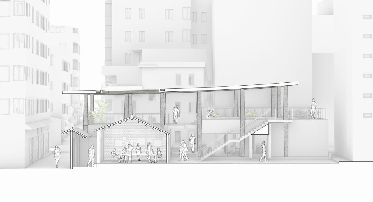 BIM建筑|村中村 / 迹·建筑事务所（TAO）