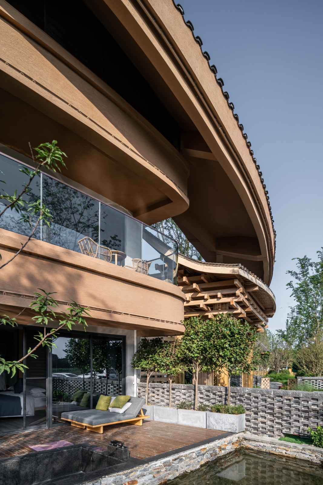 BIM建筑|川西建筑与道教文化的融合/“青城•朴舍亲子度假酒店”荣获2023金熊猫天府创意设计奖