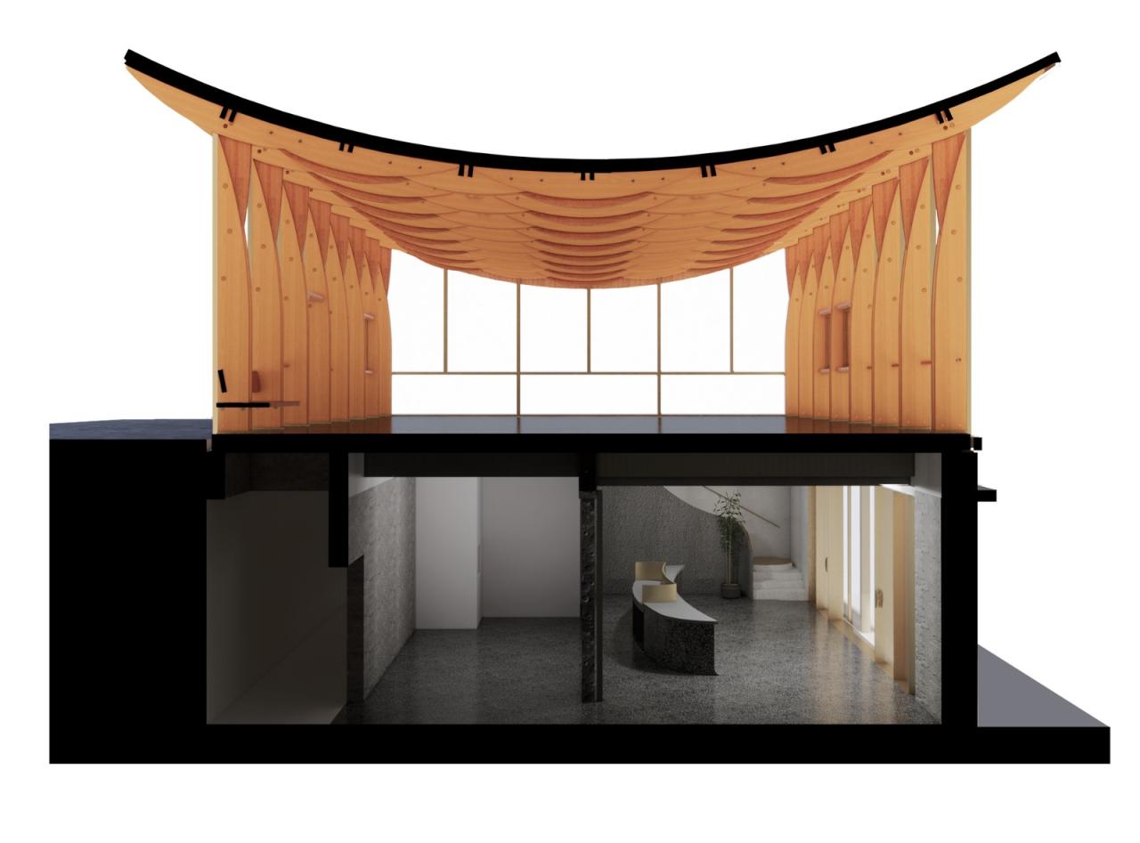 BIM建筑|交月亭 / 来建筑设计工作室