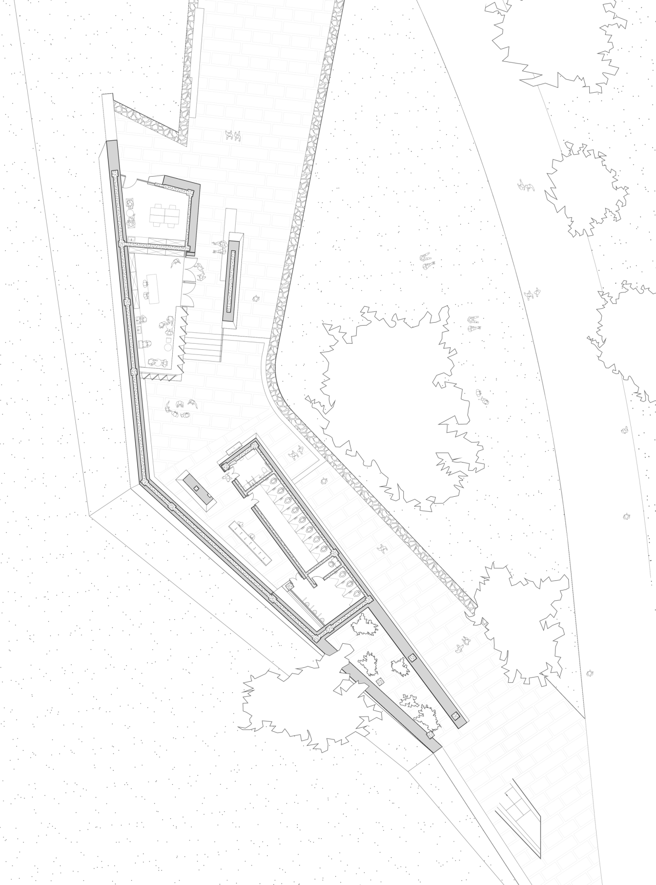 BIM建筑|微地形：大理洱海小邑庄生态驿站-孟凡浩 / line+建筑事务所