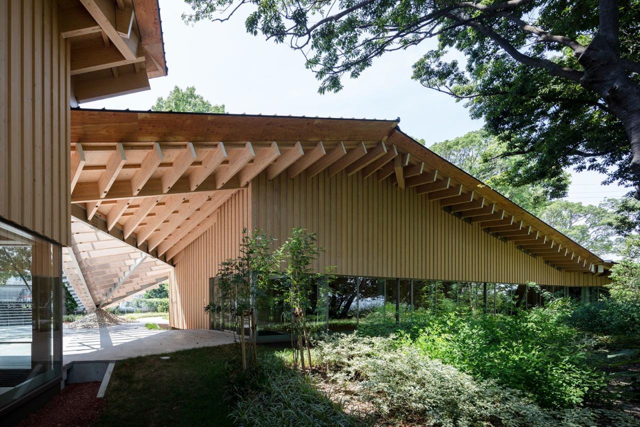 BIM建筑|KANEKA 健康中心 / 隈研吾建筑都市设计事务所+大成建设