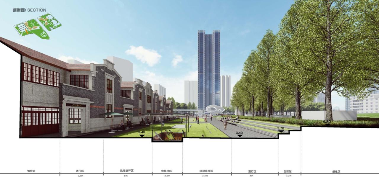 BIM建筑|上海苏河湾万象天地景观设计 / Lab D+H