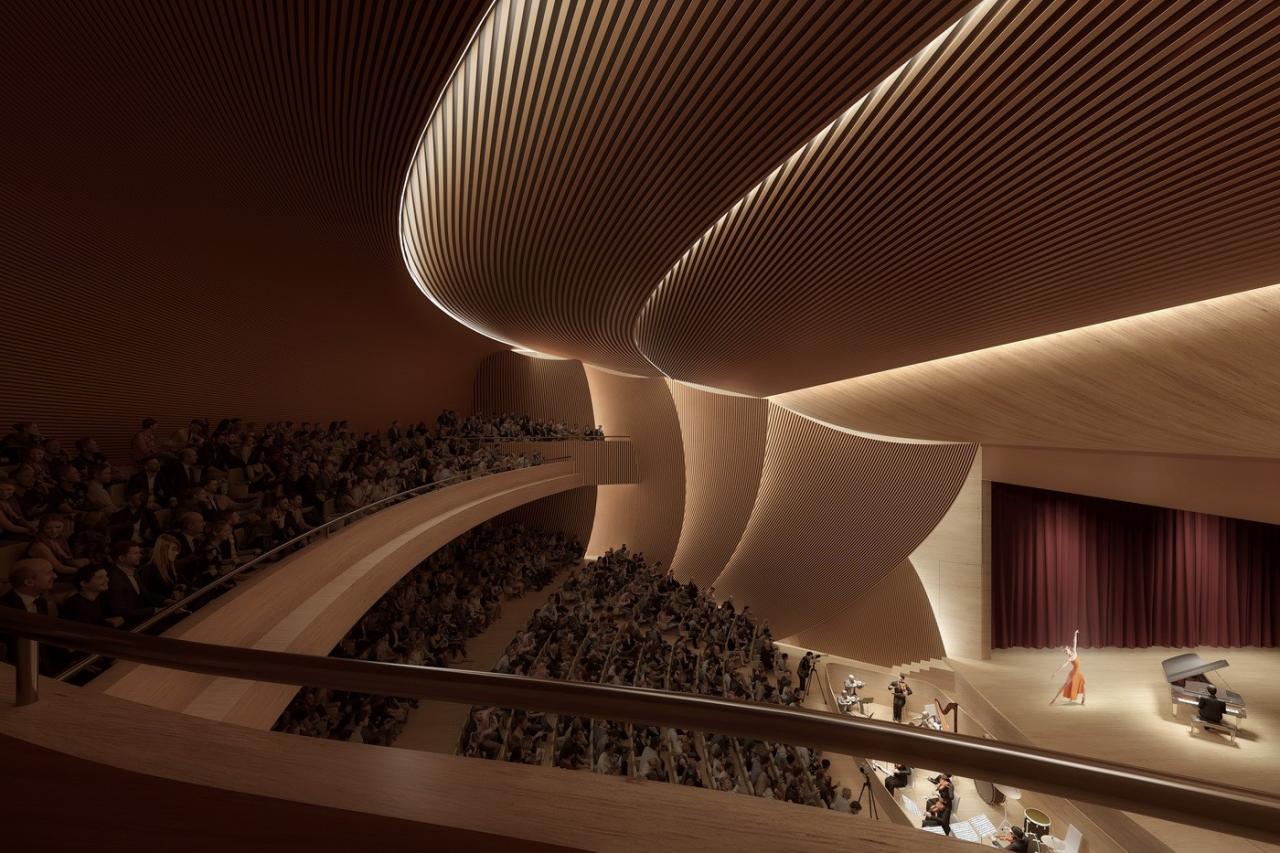 BIM建筑|武汉戏曲中心：观湖望江绘山水，古琴台曲遇园林 / 维思平建筑设计