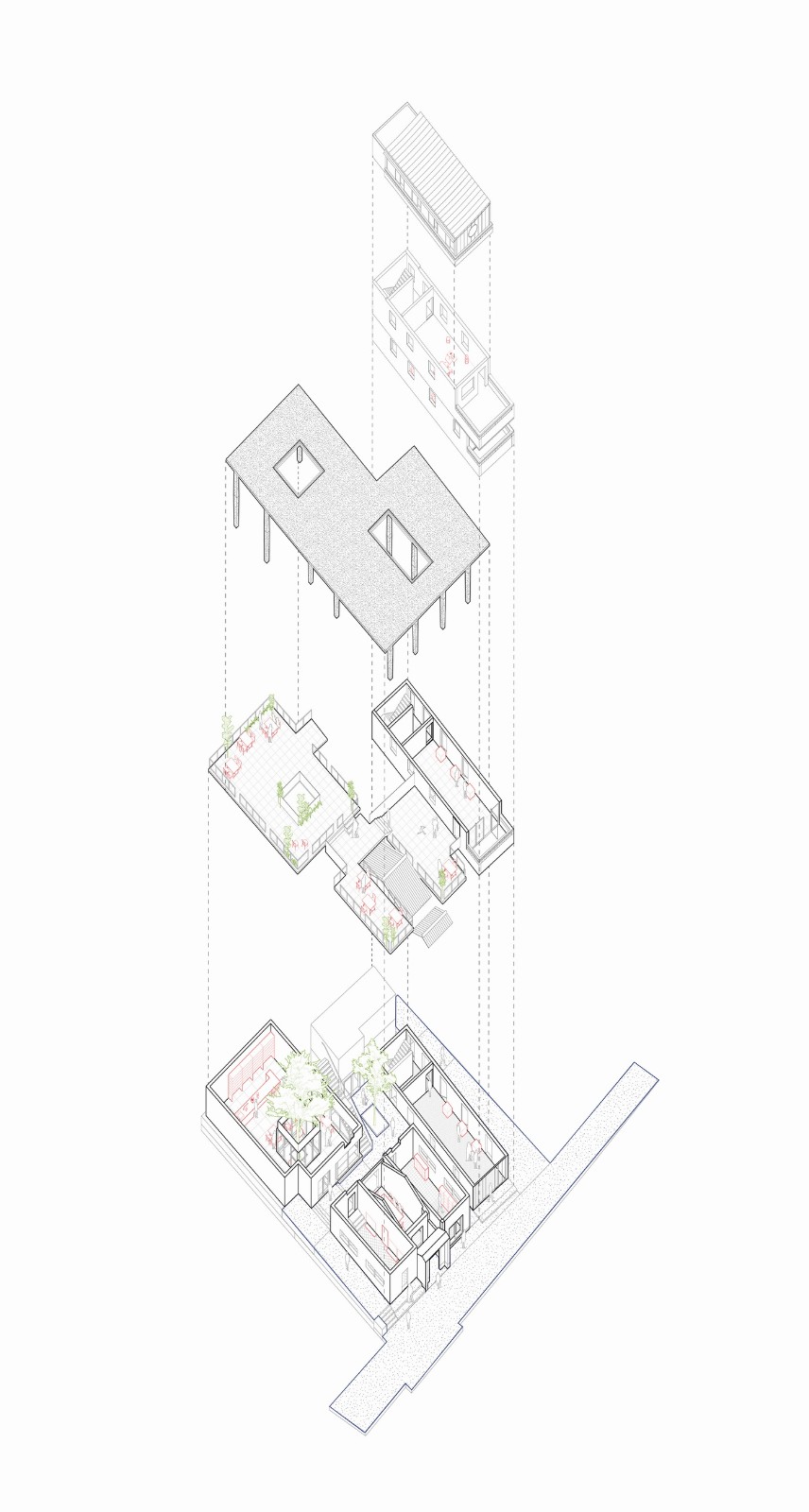 BIM建筑|村中村 / 迹·建筑事务所（TAO）