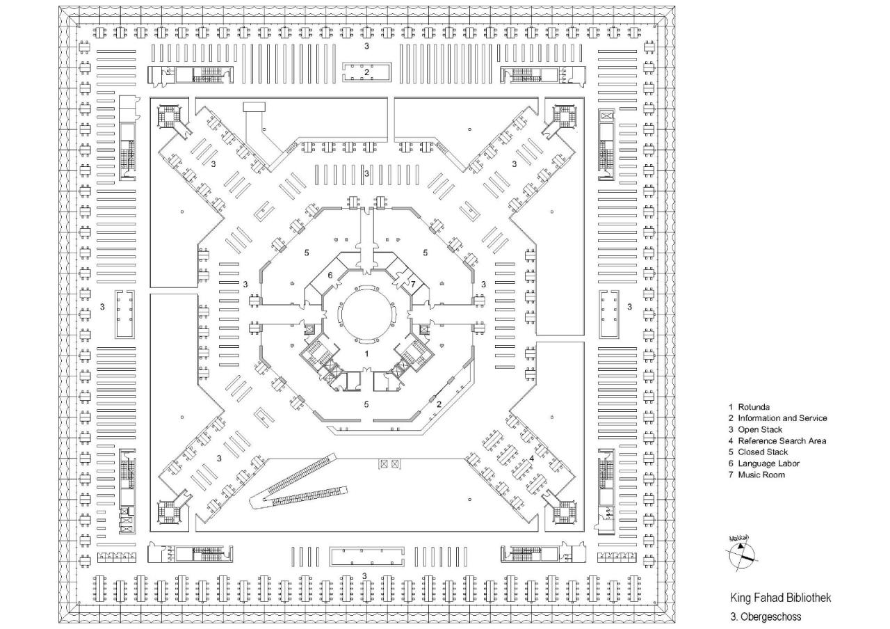 BIM建筑|沙特阿拉伯法赫德国王图书馆 / 盖博建筑设计事务所