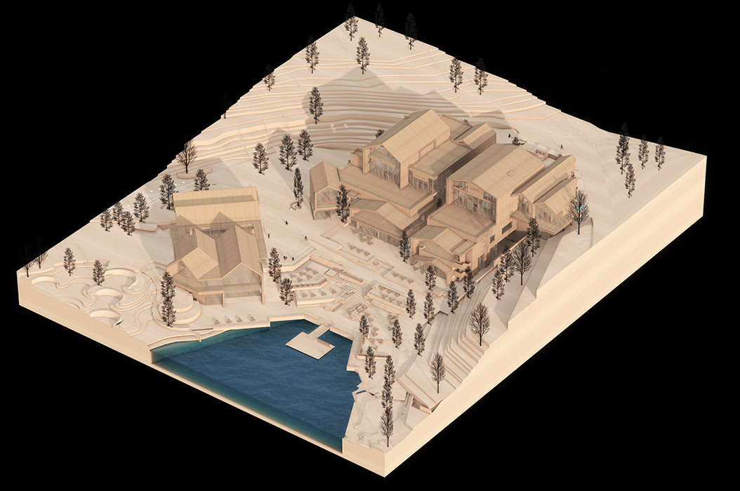 BIM建筑|成都天府麓湖美食岛二期 / 四周建筑