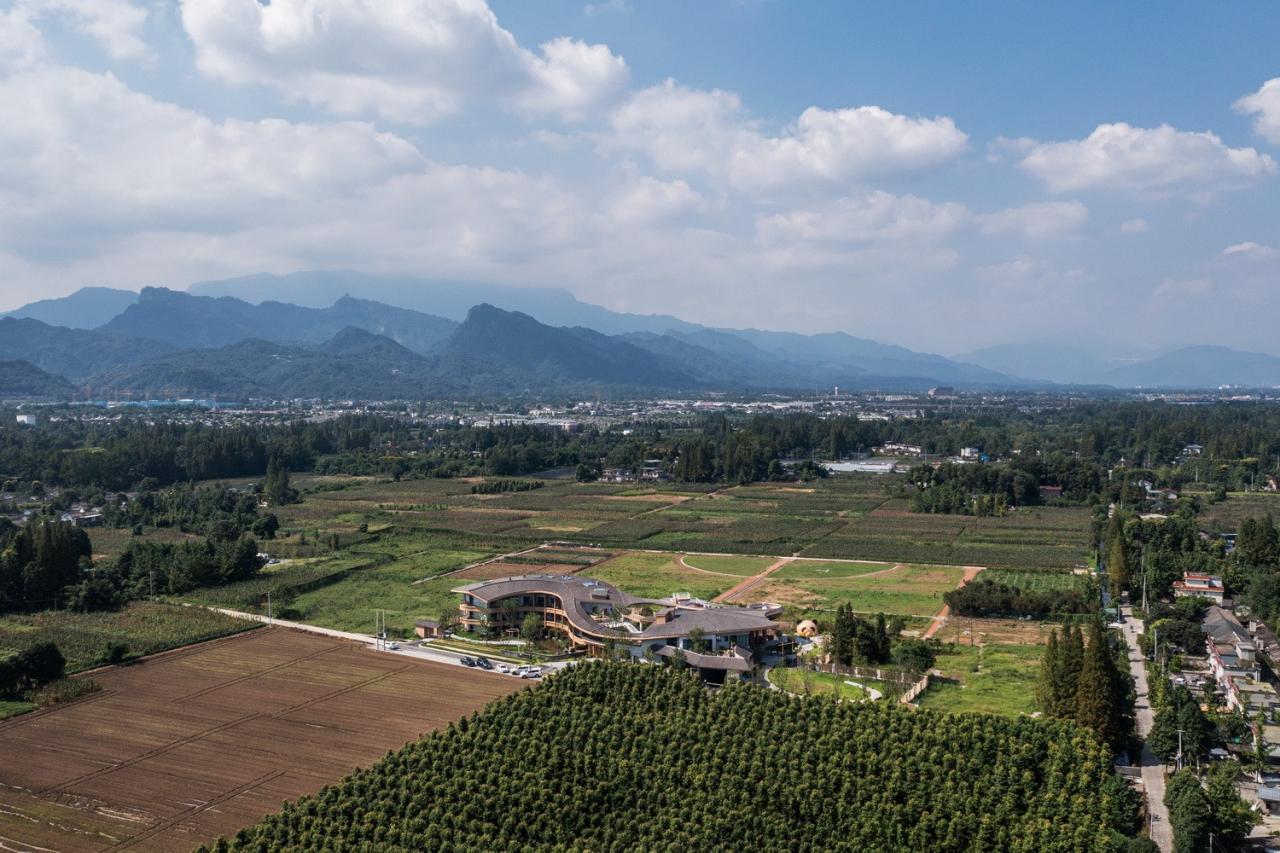 BIM建筑|川西建筑与道教文化的融合/“青城•朴舍亲子度假酒店”荣获2023金熊猫天府创意设计奖