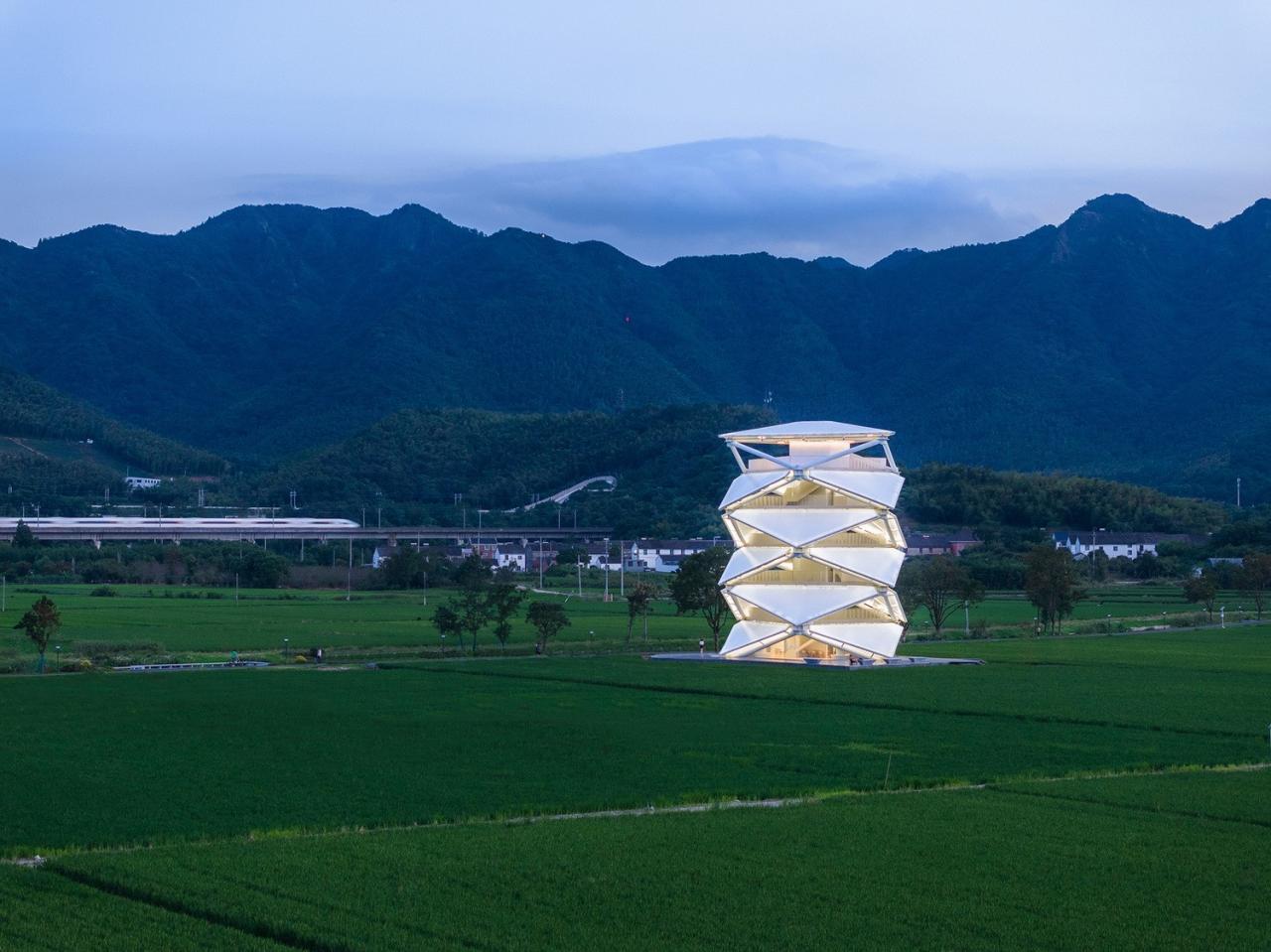 BIM建筑|稻田上的灯塔 / 中国电建华东院林再国工作室