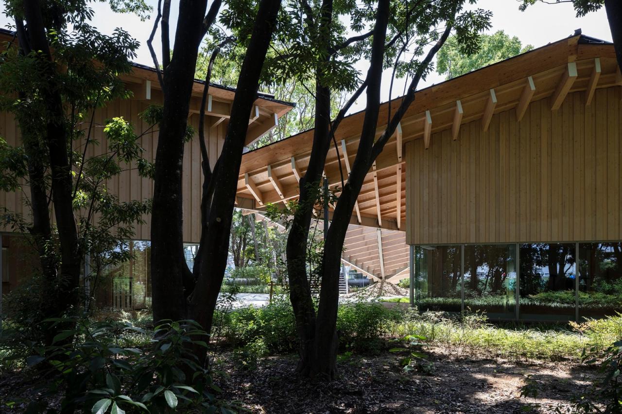 BIM建筑|KANEKA 健康中心 / 隈研吾建筑都市设计事务所+大成建设