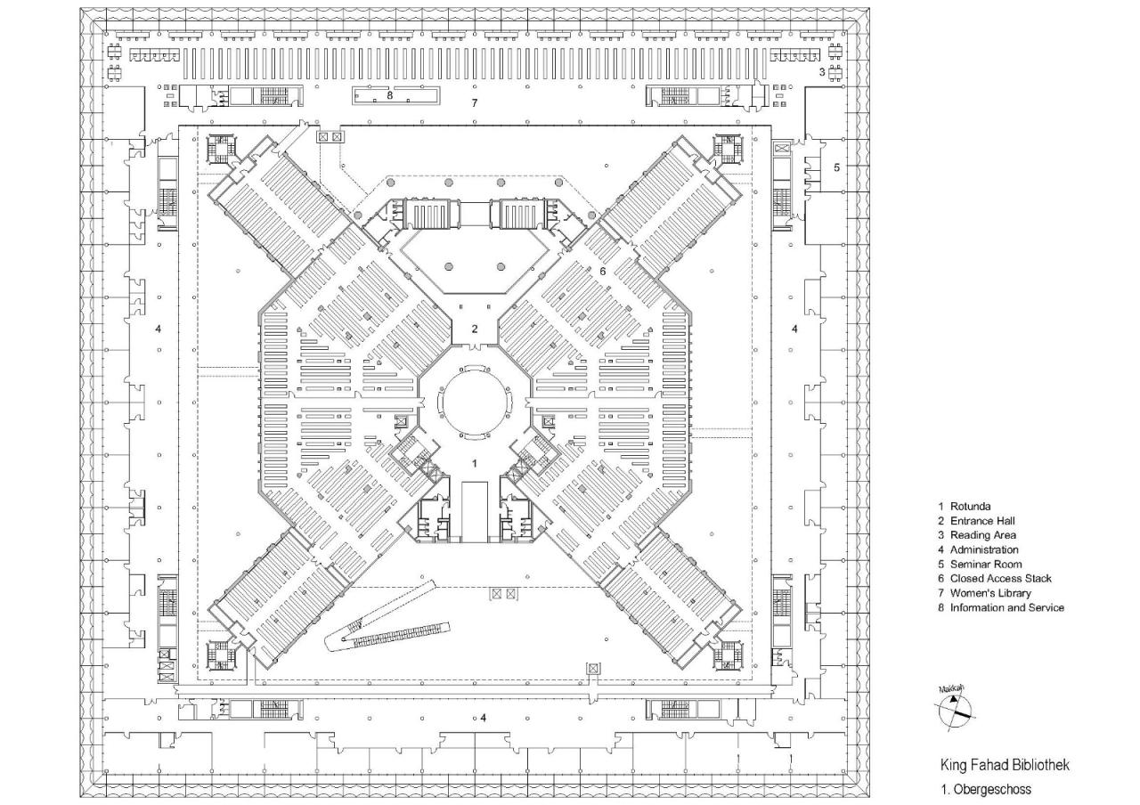 BIM建筑|沙特阿拉伯法赫德国王图书馆 / 盖博建筑设计事务所
