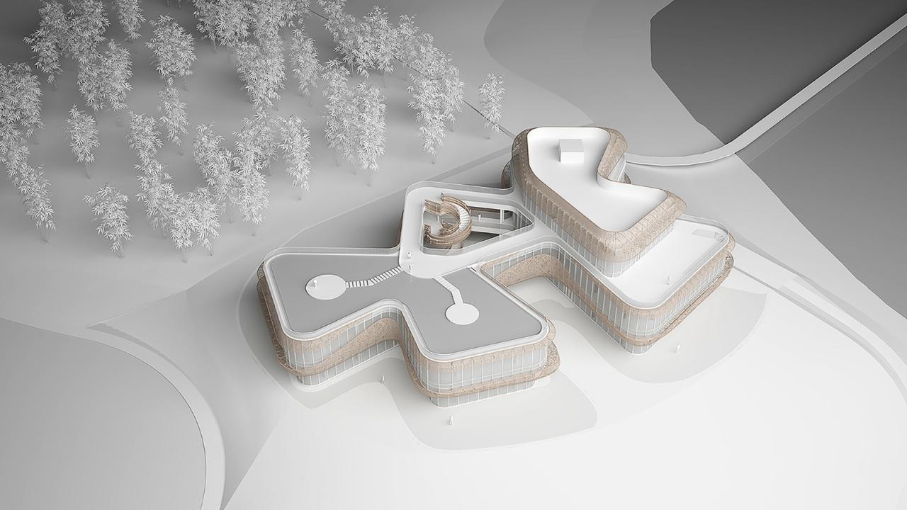 BIM建筑|白鹤湖游客中心 / 建识设计