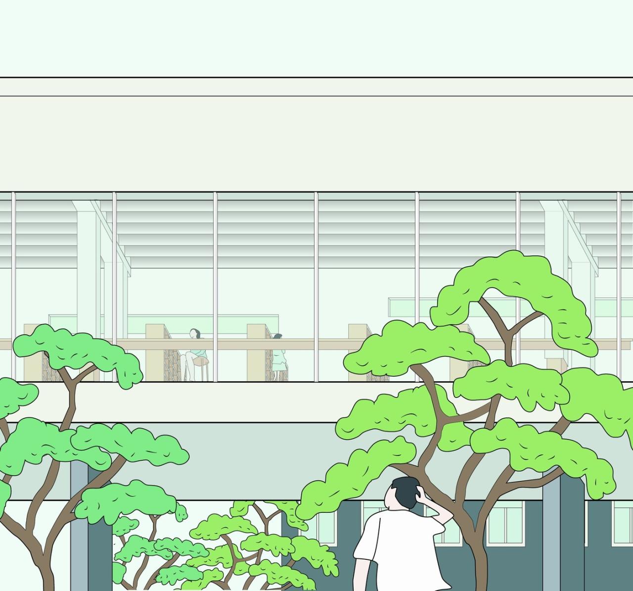 BIM建筑|宁波市古林职业高级中学：少年的无限剧本 / ARCHIS（如是）建筑设计事务所