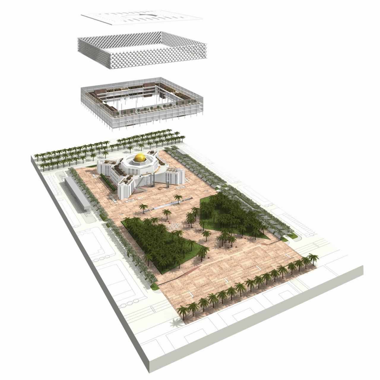 BIM建筑|沙特阿拉伯法赫德国王图书馆 / 盖博建筑设计事务所