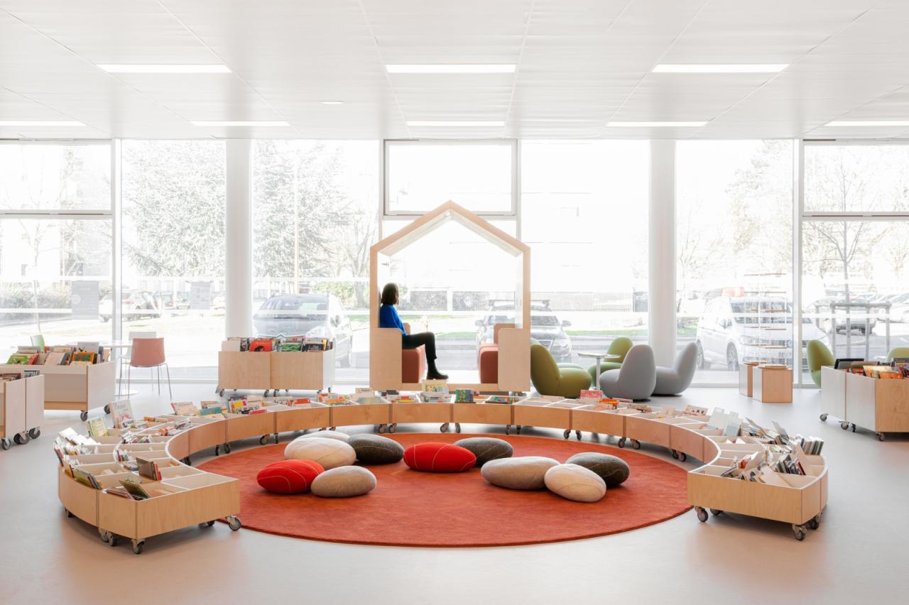 BIM建筑|Sainte-Geneviève- des-Bois 媒体图书馆 / archi5 + Calmm architecture