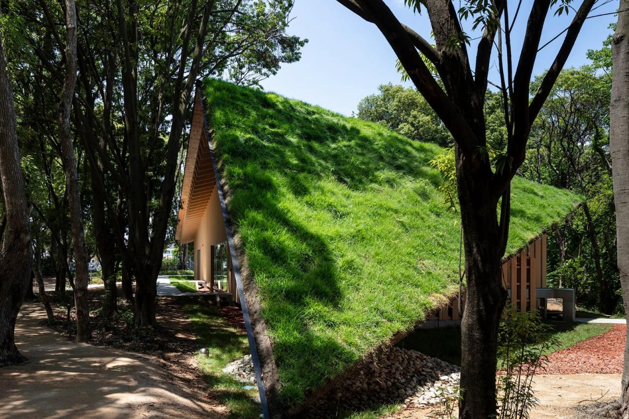 BIM建筑|KANEKA 健康中心 / 隈研吾建筑都市设计事务所+大成建设