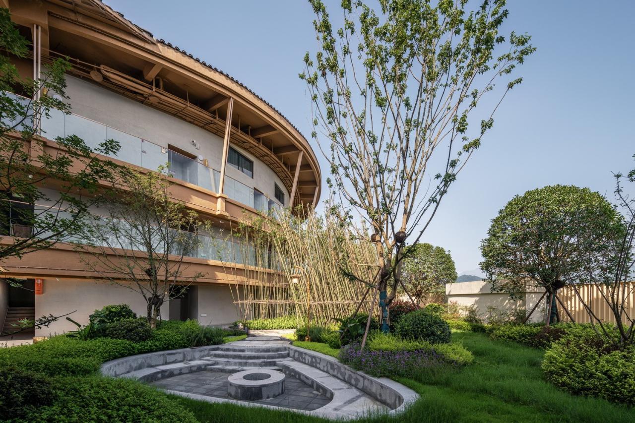 BIM建筑|川西建筑与道教文化的融合/“青城•朴舍亲子度假酒店”荣获2023金熊猫天府创意设计奖