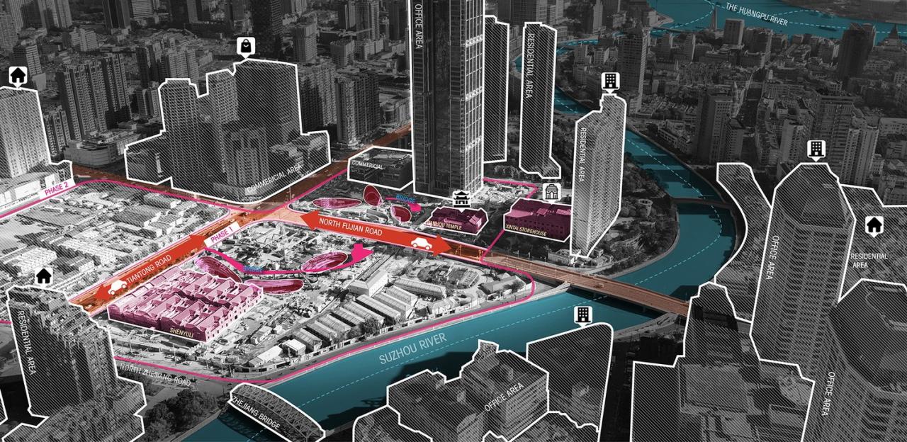 BIM建筑|上海苏河湾万象天地景观设计 / Lab D+H