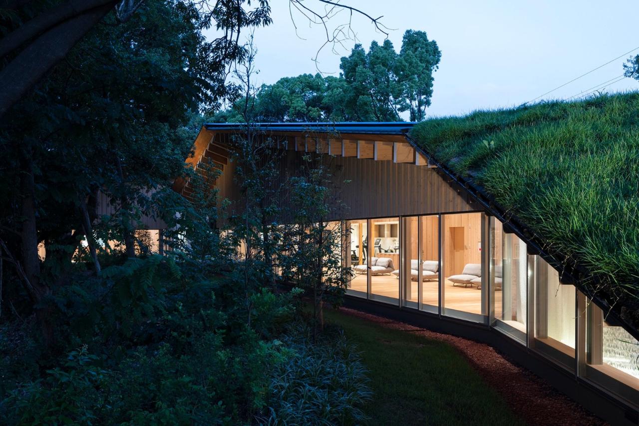 BIM建筑|KANEKA 健康中心 / 隈研吾建筑都市设计事务所+大成建设