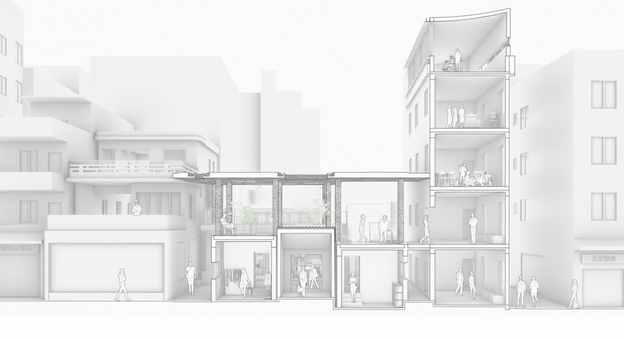 BIM建筑|村中村 / 迹·建筑事务所（TAO）