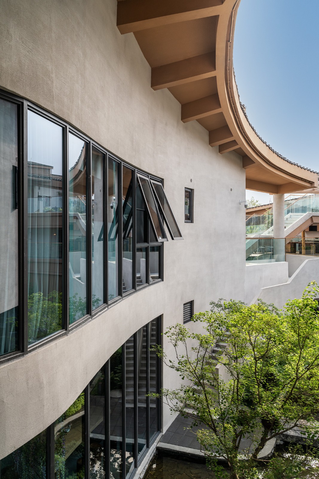 BIM建筑|川西建筑与道教文化的融合/“青城•朴舍亲子度假酒店”荣获2023金熊猫天府创意设计奖