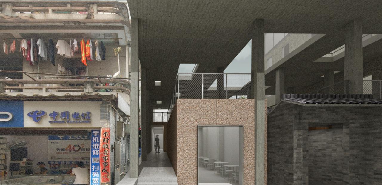 BIM建筑|村中村 / 迹·建筑事务所（TAO）