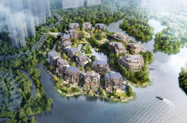 BIM建筑|成都麓湖黑石岛：垂直五连墅 / 孟凡浩-line+建筑事务所-BIM建筑网