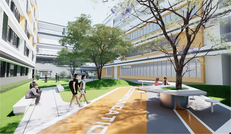 BIM建筑|绿色生态校园：华东师范大学附属顺德美的学校（二期）/ 睿住天元