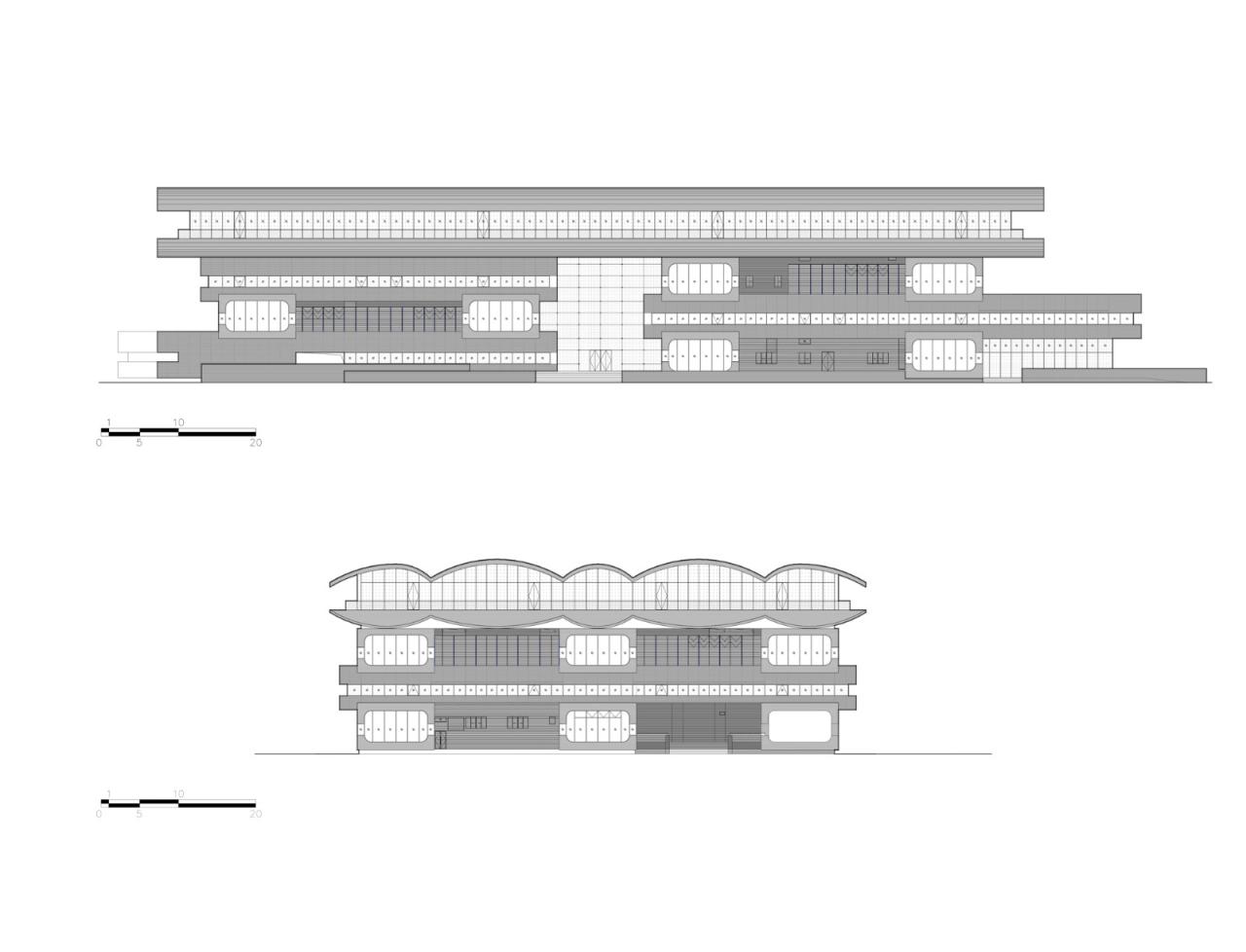 BIM建筑|中国民航大学宁河校区图书馆 / 同济原作工作室