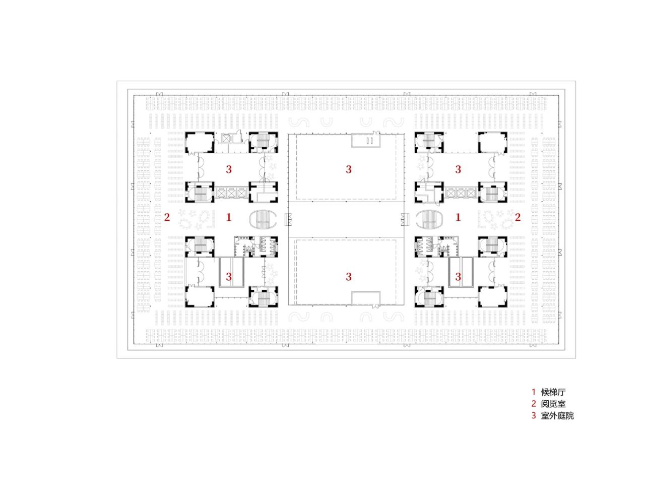 BIM建筑|中国民航大学宁河校区图书馆 / 同济原作工作室