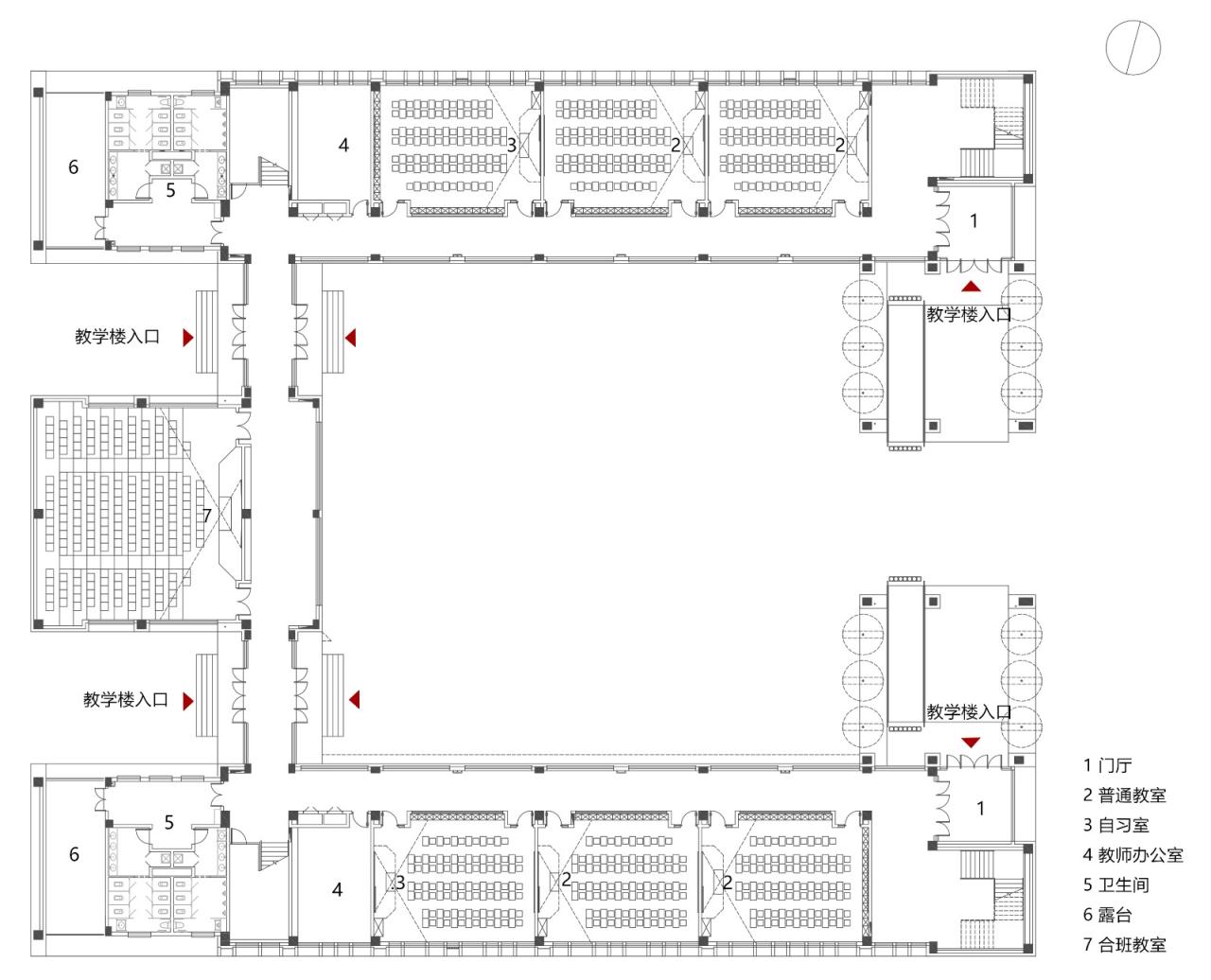 BIM建筑|神木中学项目 / 中科院建筑设计研究院有限公司