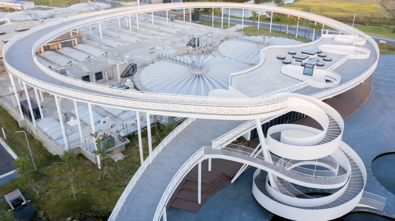 BIM建筑|宜兴城市污水资源概念厂 / 清华院 素朴工作室