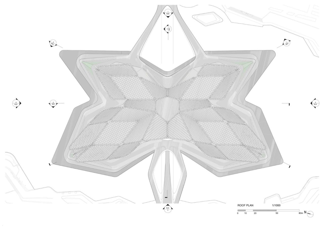 BIM建筑|珠海金湾市民艺术中心 / 扎哈·哈迪德建筑事务所