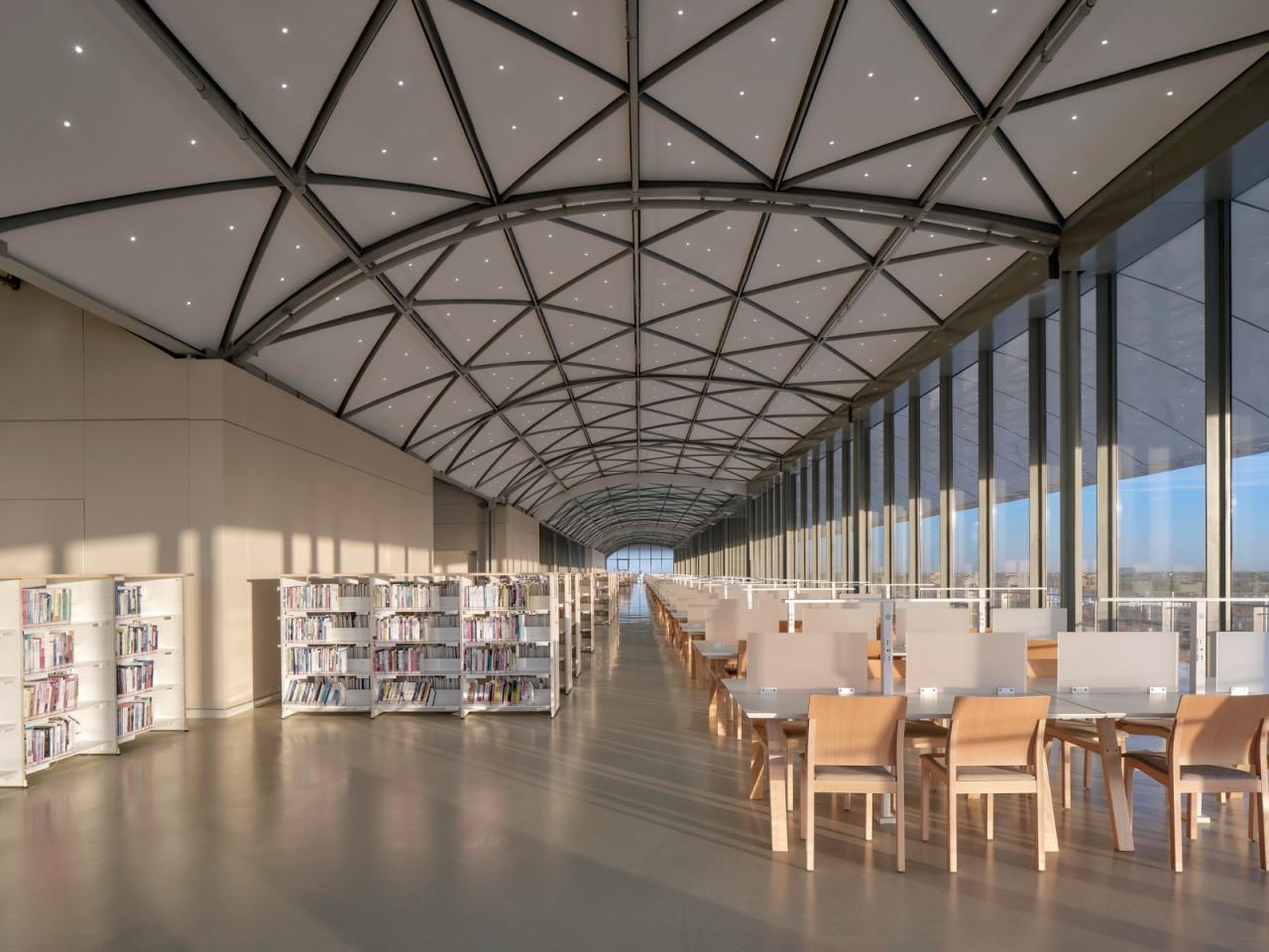 BIM建筑|中国民航大学宁河校区图书馆 / 同济原作工作室